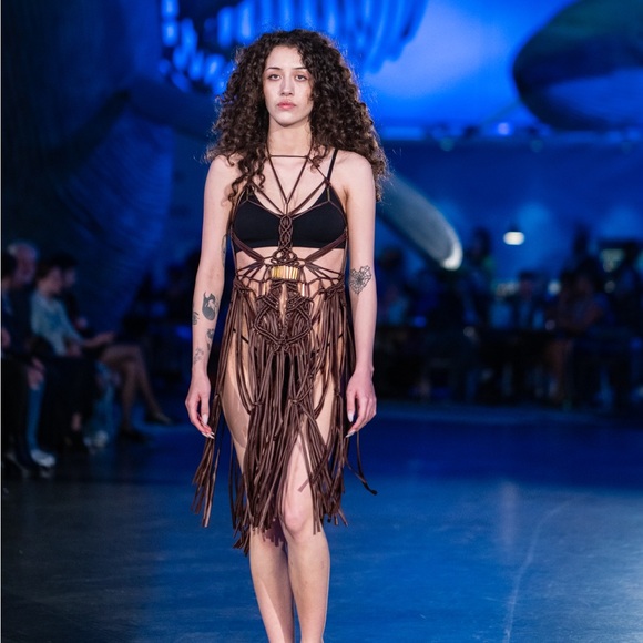 Handmade Macramé Rope Dress GoodVibeGoda Original Design - Picture 11 of 16